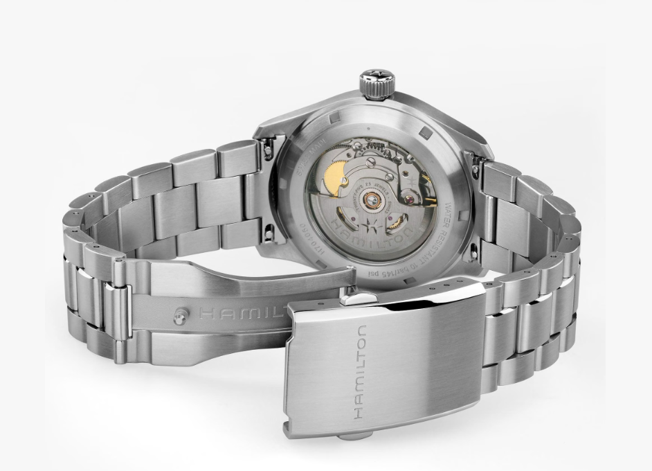 Hamilton Murph Watch Khaki Field 38mm Blue Dial Stainless Steel Strap H70405140