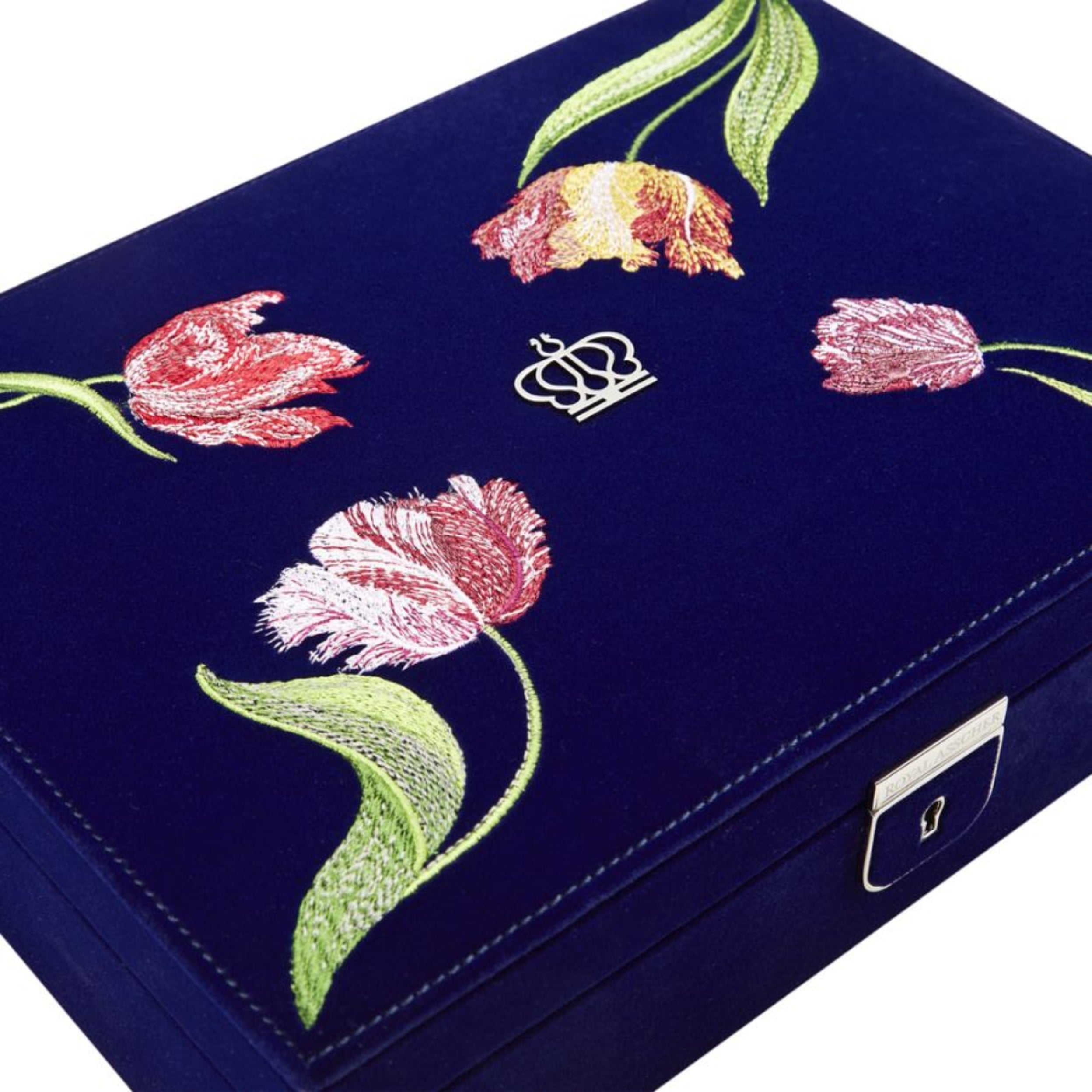 Wolf Royal Asscher Blue Medium Jewelry Box 394001
