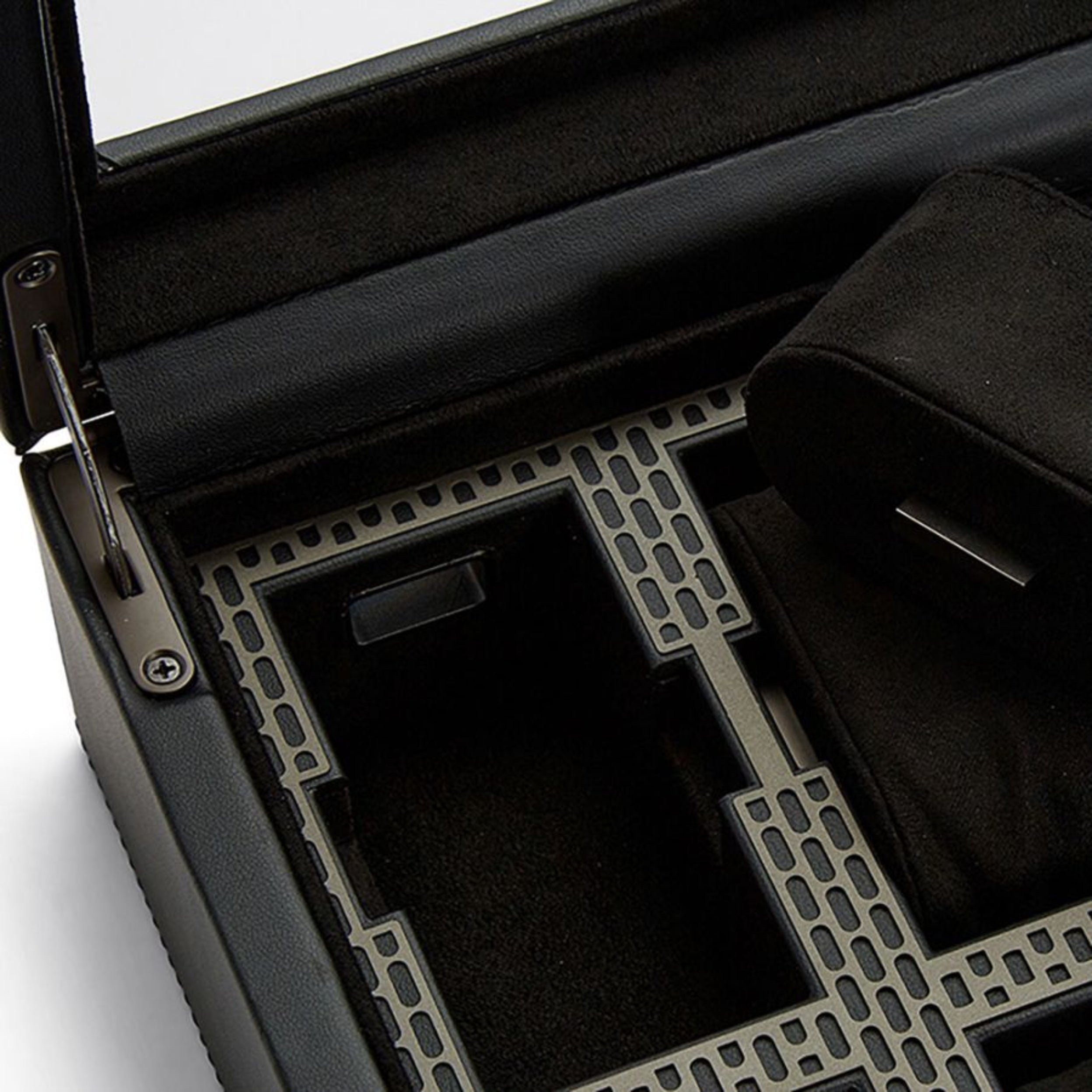 Wolf Axis 8 Piece Powder Coat Vegan Leather Watch Box 488003