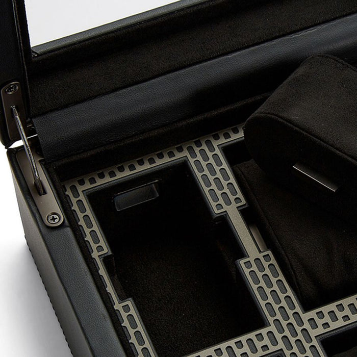 Wolf Axis 8 Piece Powder Coat Vegan Leather Watch Box 488003