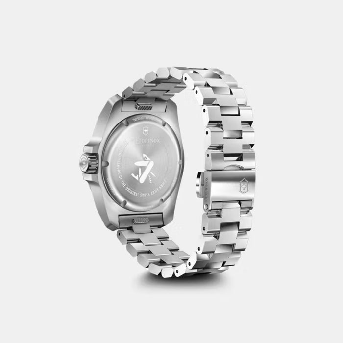 Victorinox I.N.O.X. Quartz Black Dial Stainless Steel Men's Watch 242030