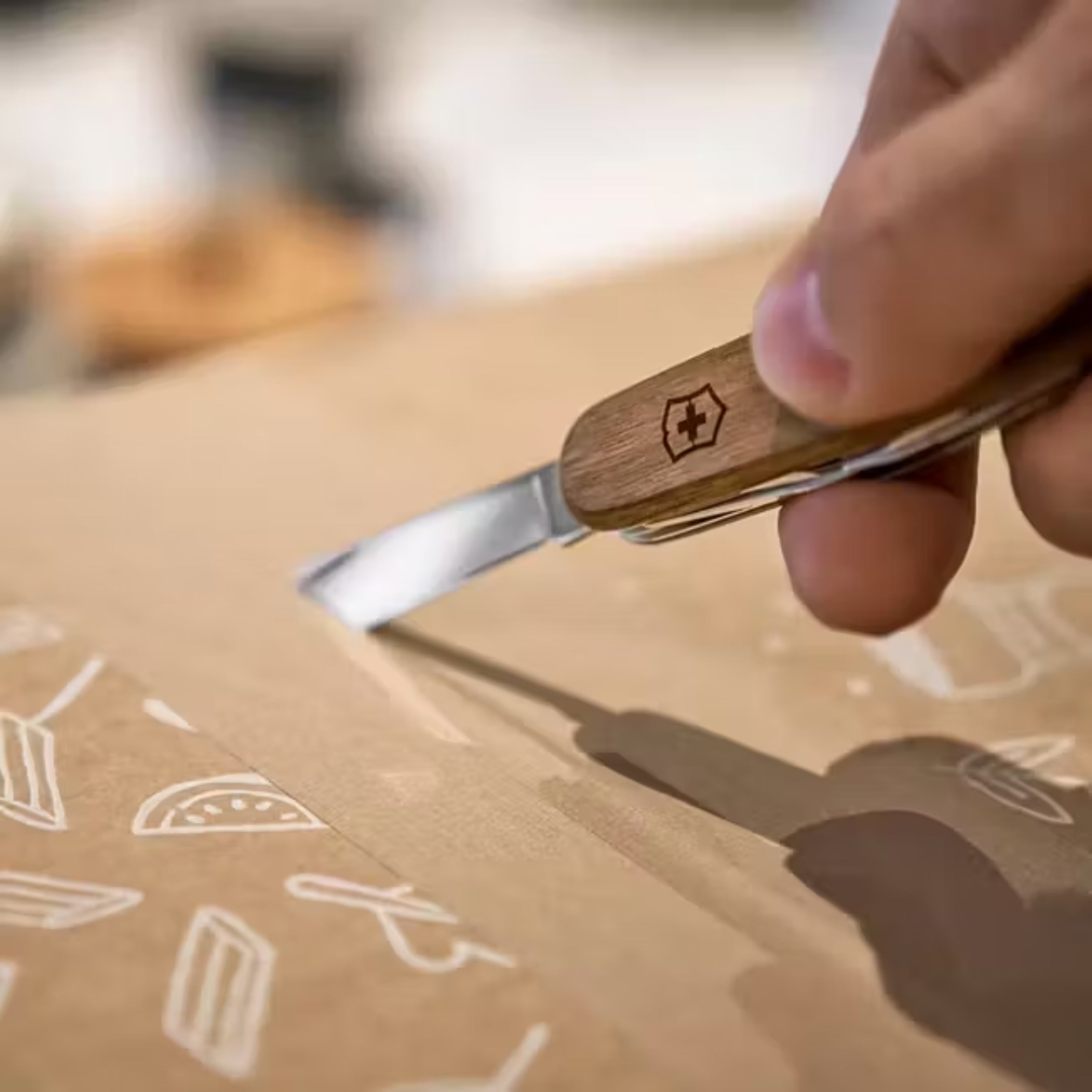 Victorinox Spartan Wood Brown Swiss Army Knife 1.3601.63