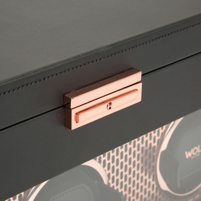 Wolf Axis Copper Triple Watch Winder With Storage 469416