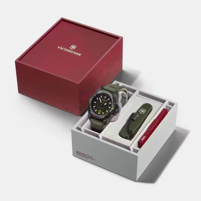 Victorinox I.N.O.X. Automatic Matt Green Dial With Titanium Caseback Men's Watch 242021.1