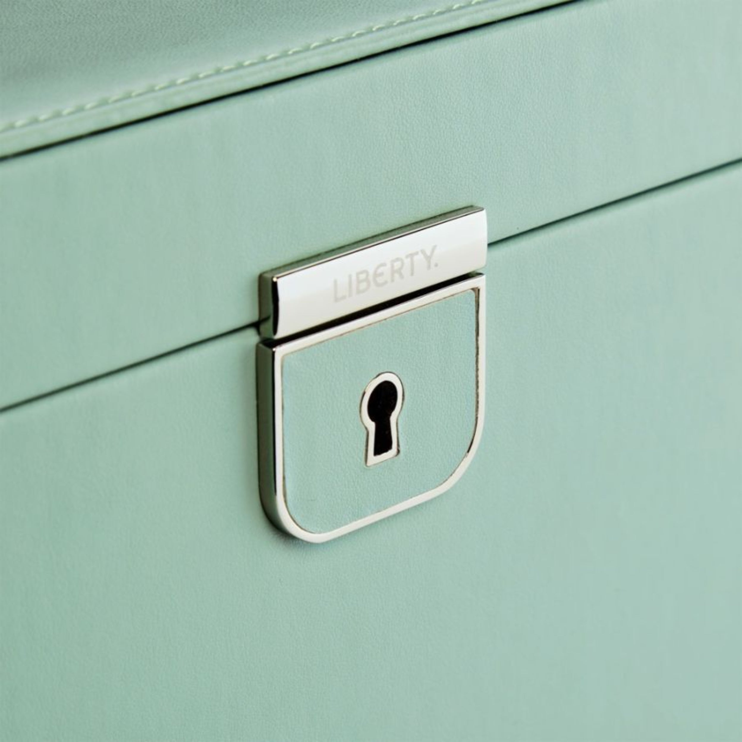 WOLF x LIBERTY Julia Interior Print Large Jewelry Box - Sage Green 381051