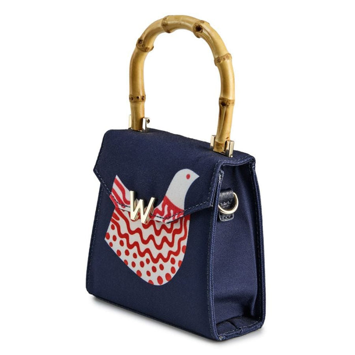 Wolf Navy Bird Evie Small Bag 735217