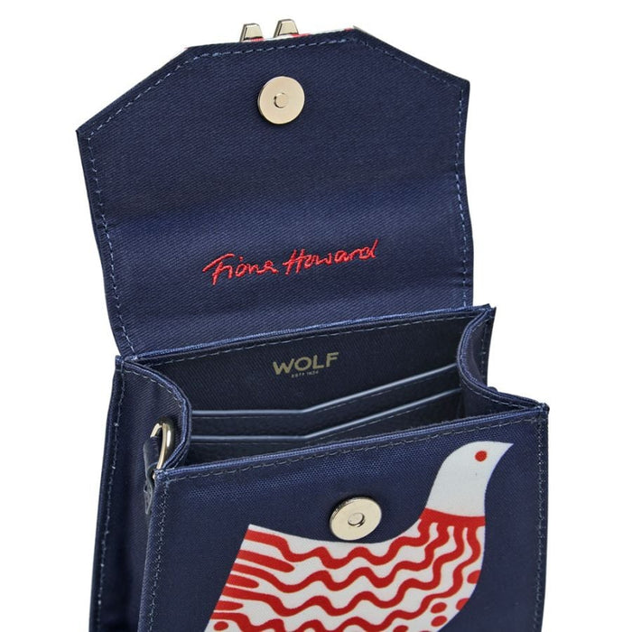 Wolf Navy Bird Evie Small Bag 735217