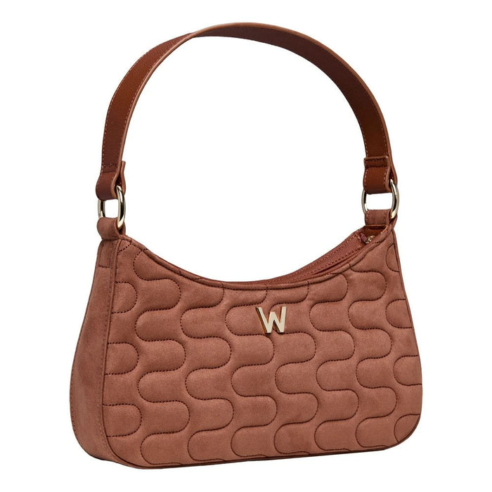 Wolf Nutshell Brown Mimi Swirl Shoulder Bag With Scarf 769206_3