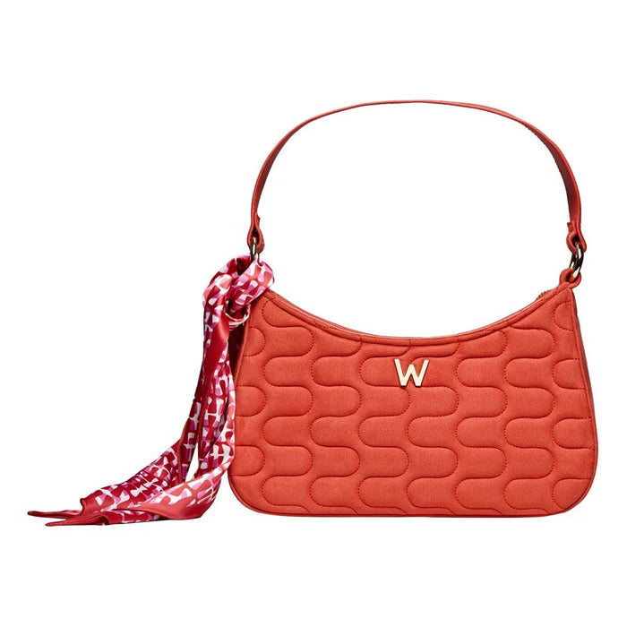 Wolf Radiant Red Mimi Swirl Shoulder Bag With Scarf 769272_2