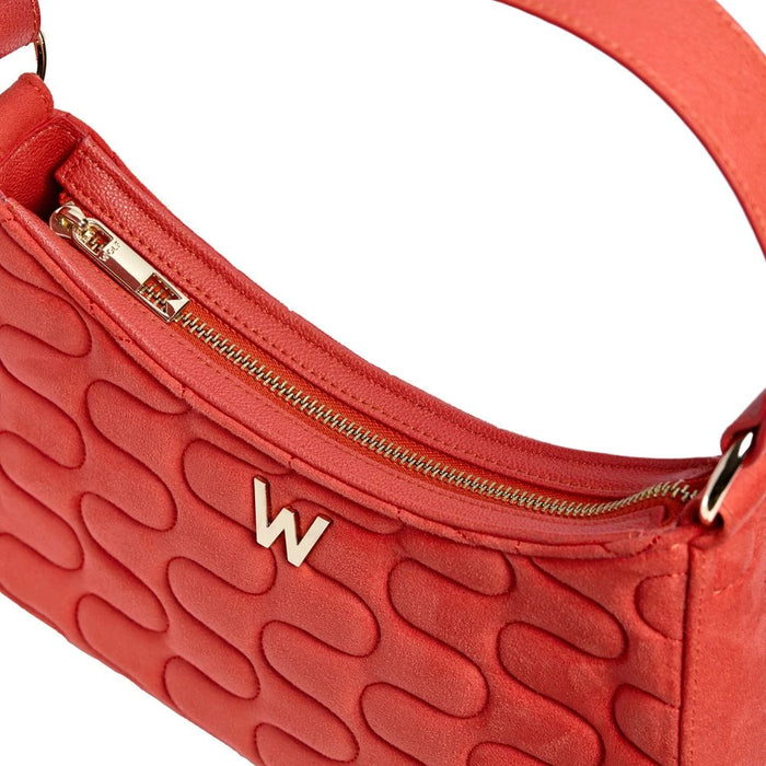 Wolf Radiant Red Mimi Swirl Shoulder Bag With Scarf 769272_4