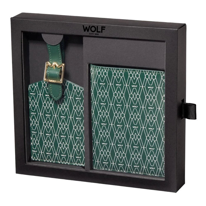 Wolf Green Signature Passport & Luggage Tag Gift Set 777430_1