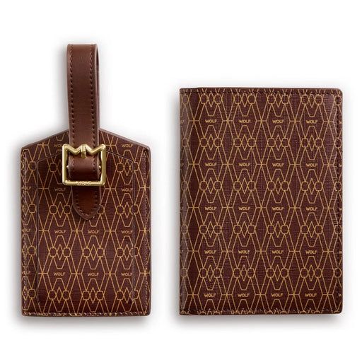Wolf Brown Signature Passport & Luggage Tag Gift Set 777433_1