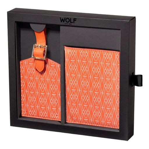 Wolf Orange Signature Passport & Luggage Tag Gift Set 777439_1