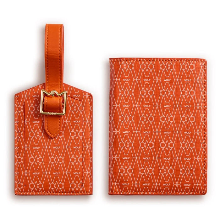 Wolf Orange Signature Passport & Luggage Tag Gift Set 777439_2