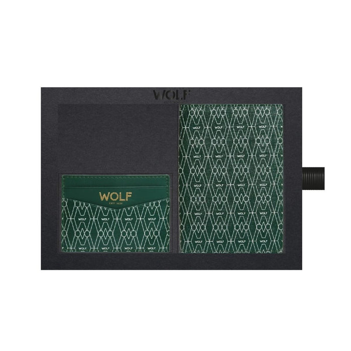 Wolf Green Signature Passport & Card Case Gift Set 777530_1