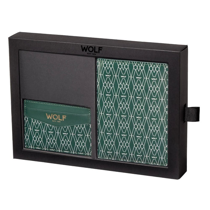 Wolf Green Signature Passport & Card Case Gift Set 777530_2