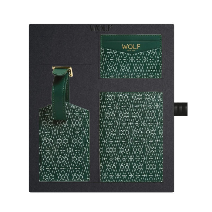 Wolf Green Signature Passport, Card Case & Luggage Tag Gift Set 777630_1