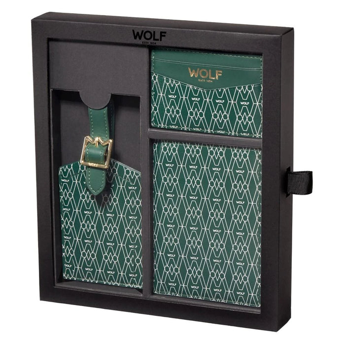 Wolf Green Signature Passport, Card Case & Luggage Tag Gift Set 777630_2