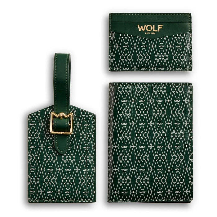 Wolf Green Signature Passport, Card Case & Luggage Tag Gift Set 777630_3