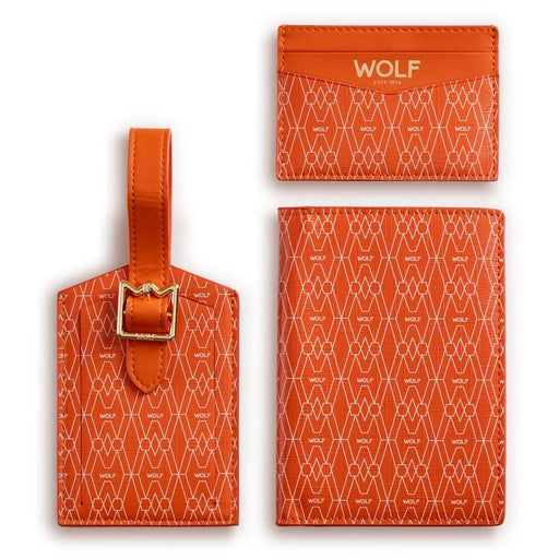 Wolf Orange Signature Passport, Card Case & Luggage Tag Gift Set 777639_1