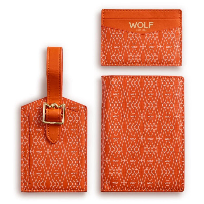 Wolf Orange Signature Passport, Card Case & Luggage Tag Gift Set 777639_1