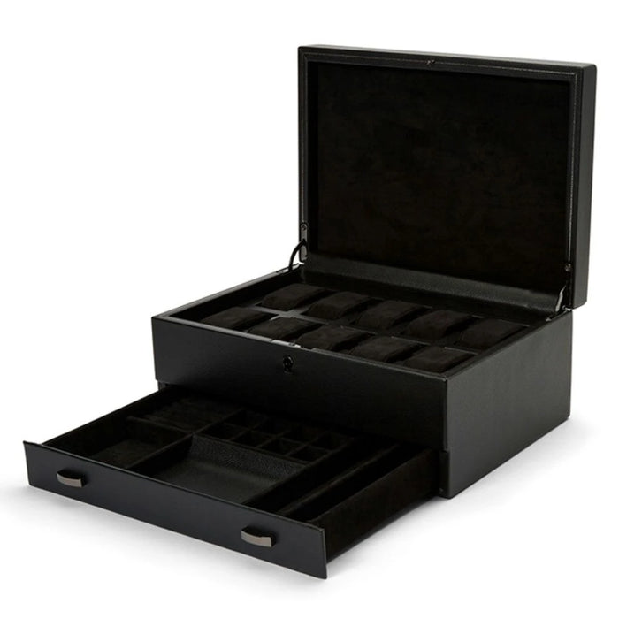 Wolf Black British Racing 10 Piece Watch Box With Storage 792802_4