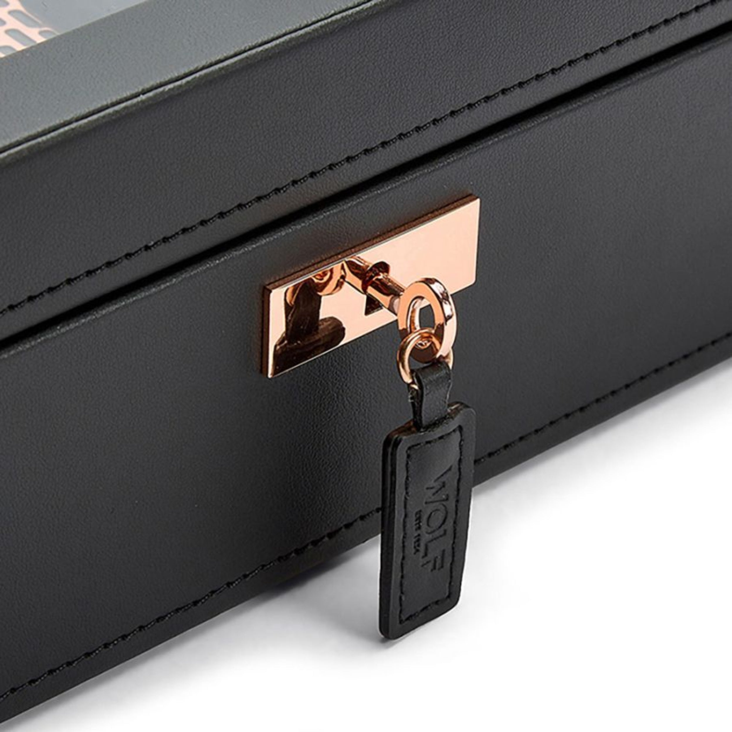 Wolf Axis 8 Piece Copper Vegan Leather Watch Box 488016