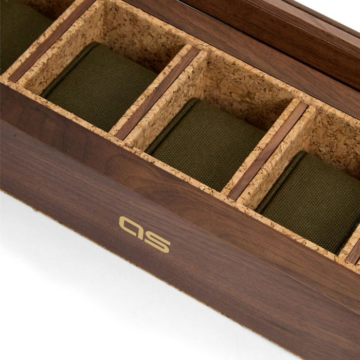Wolf Analog: Shift Walnut Flatiron II 5-Piece Watch Box 710212