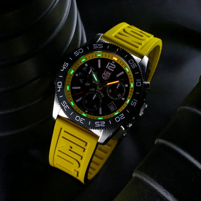 Luminox Pacific Diver Series 44mm Black Dial With Bright Yellow Ring Dive Men's Watch XS.3145.SET