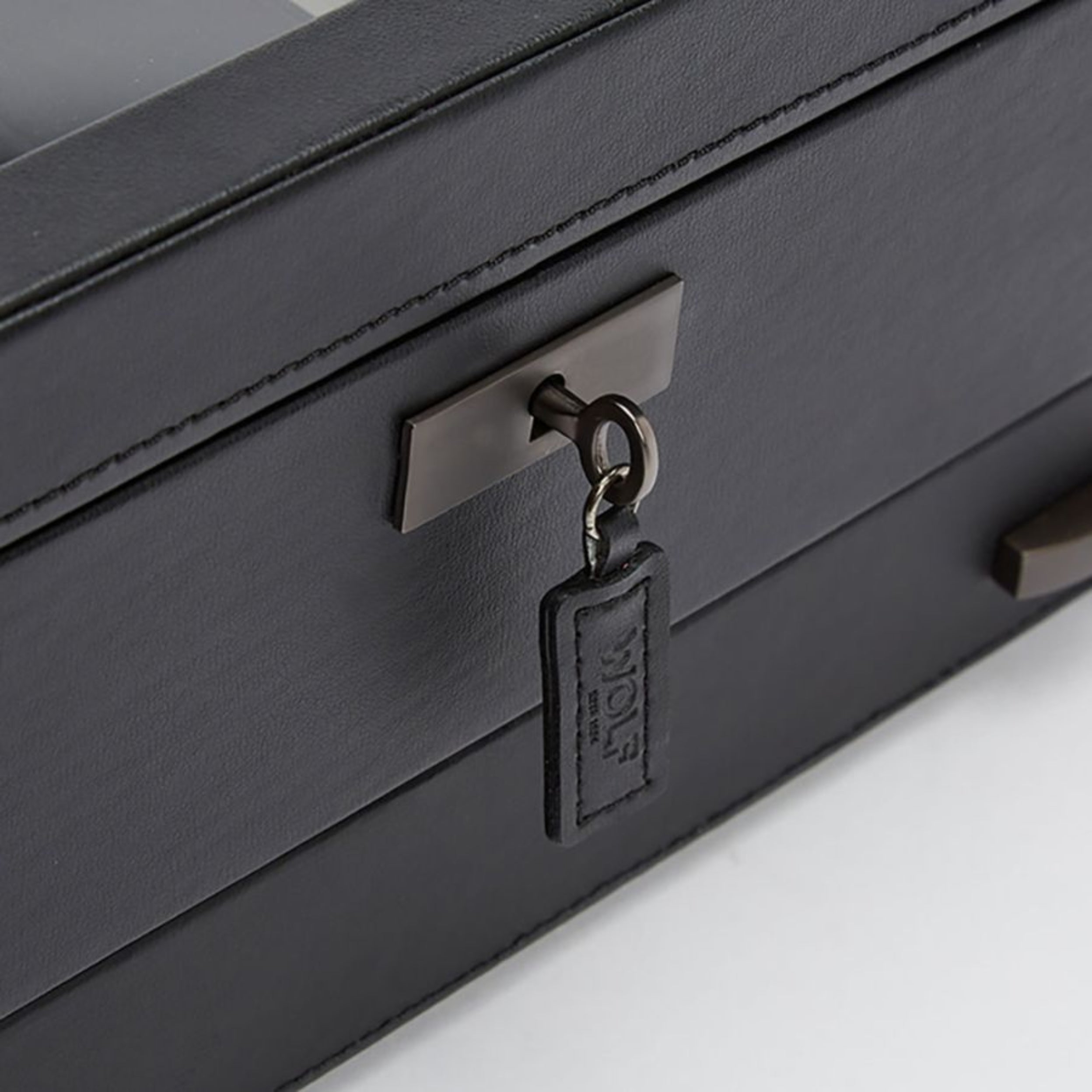 Wolf Axis 10 Piece Powder Coat Watch Box with Drawer 488203