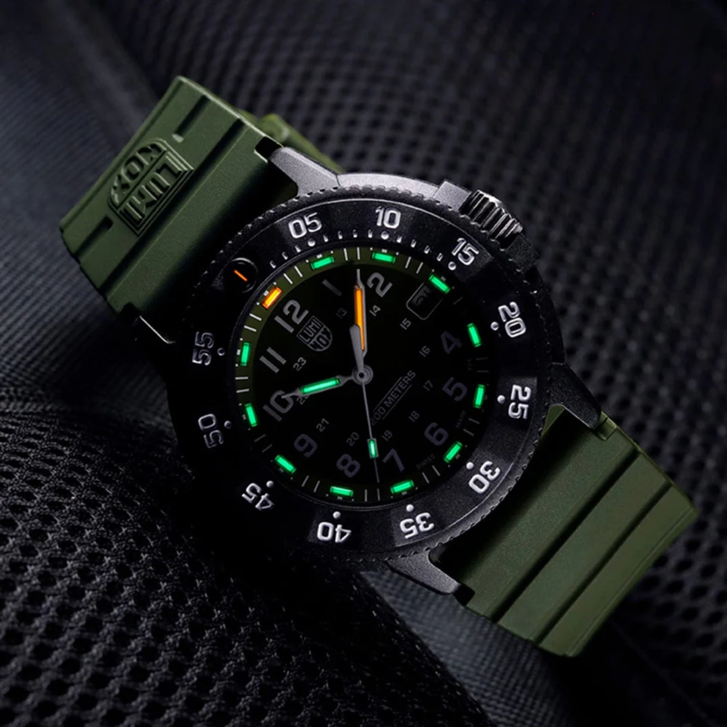 Luminox Original Navy SEAL EVO 43mm Green Dial Military Watch XS.3013.EVO.S
