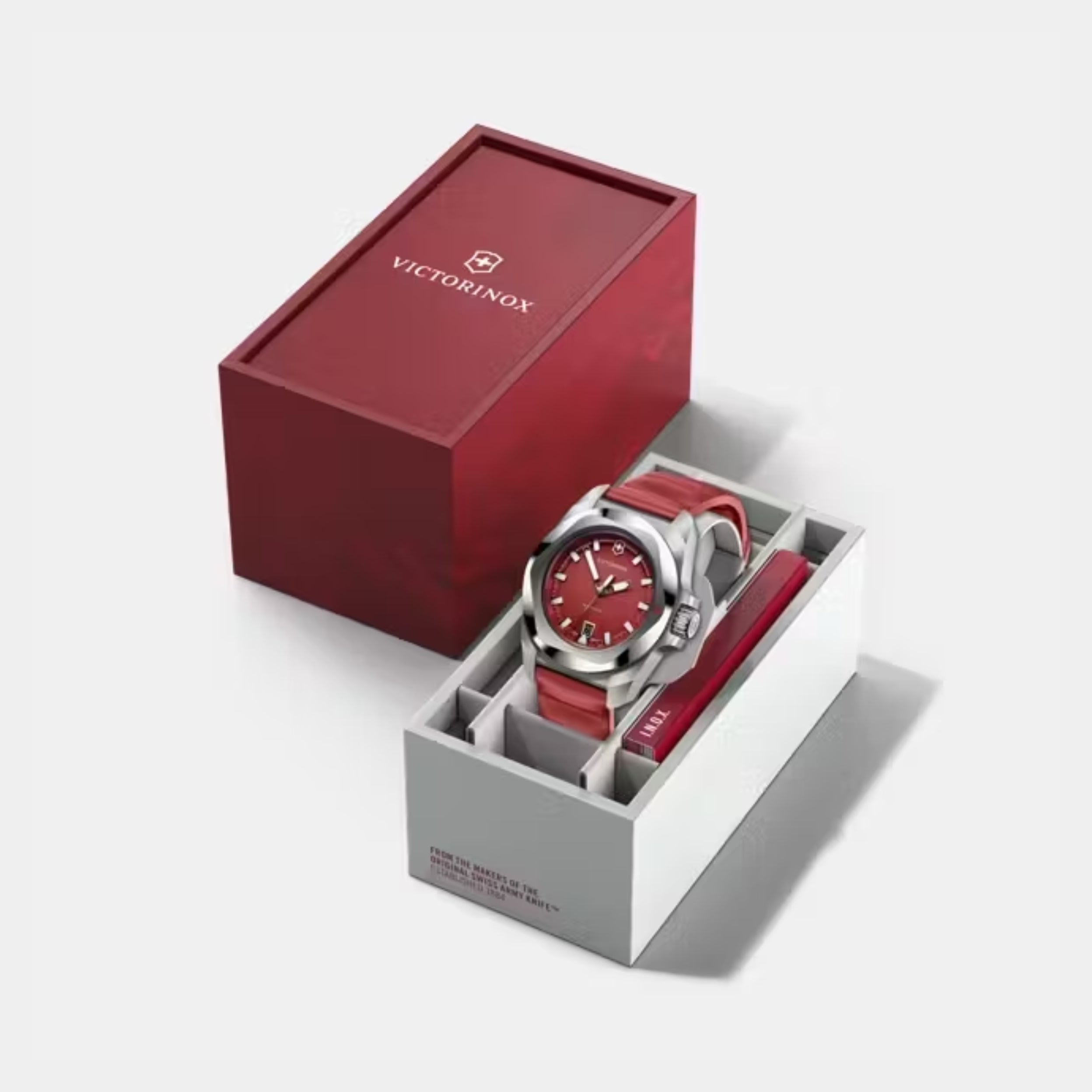 Victorinox I.N.O.X. Quartz Red Dial Men's Watch 242029