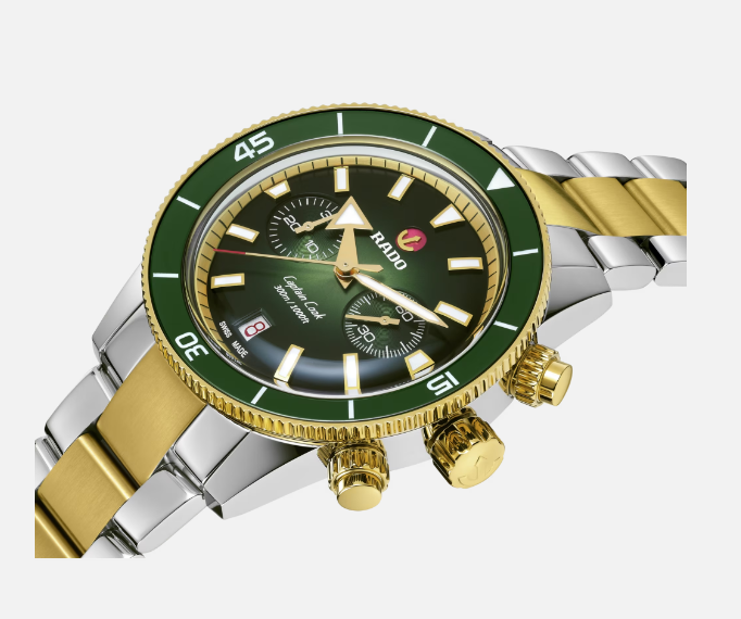 Rado Captain Cook Automatic Chronograph 43 mm Green Dial Men's Watch R32151318