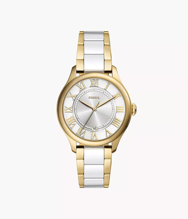 Fossil Gilmore White Stainless Steel Women Watch Ce1131_1