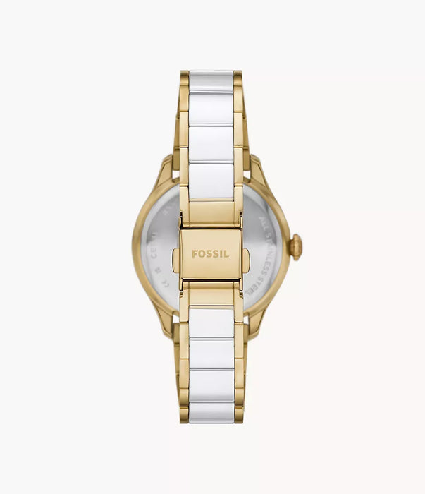 Fossil Gilmore White Stainless Steel Women Watch Ce1131_3