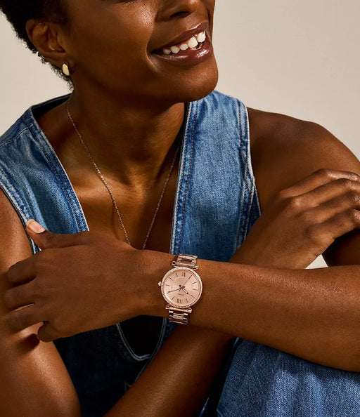 Fossil Other Rose Gold Stainless Steel Women Watch Es4301_2