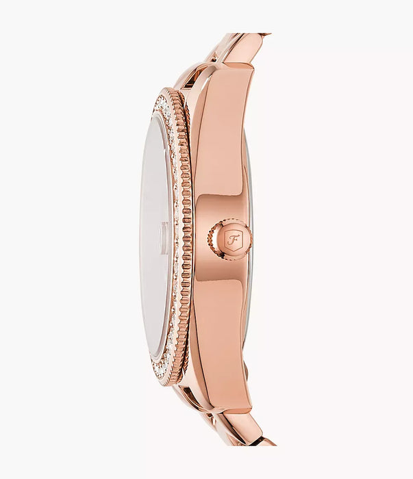 Fossil Other Rose Gold Stainless Steel Women Watch Es4318_3