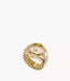 Fossil Ring Watch Gold Stainless Steel Women Watch Es5246_1