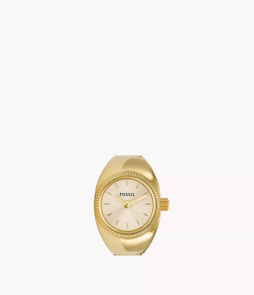 Fossil Ring Watch Gold Stainless Steel Women Watch Es5246_2