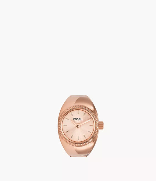 Fossil Ring Watch Rose Gold Stainless Steel Women Watch Es5247_2