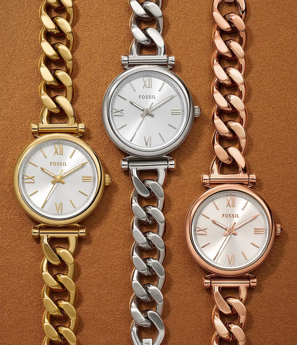 Fossil Carlie Silver Stainless Steel Women Watch Es5329_5