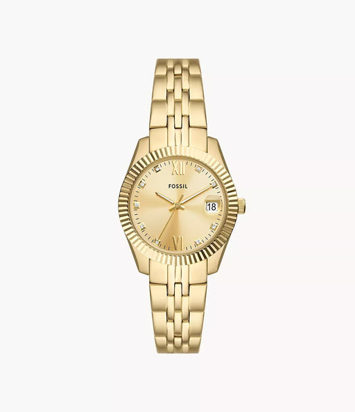 Fossil Scarlette Gold Stainless Steel Women Watch Es5338_1