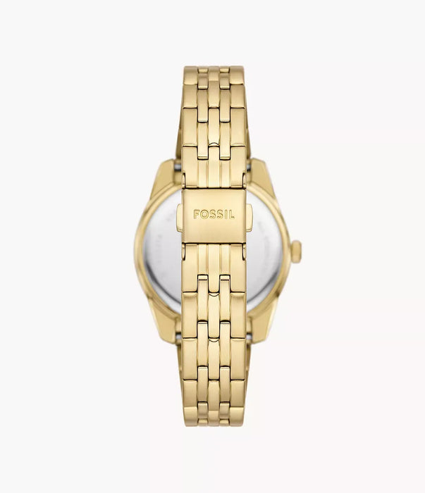 Fossil Scarlette Gold Stainless Steel Women Watch Es5338_3