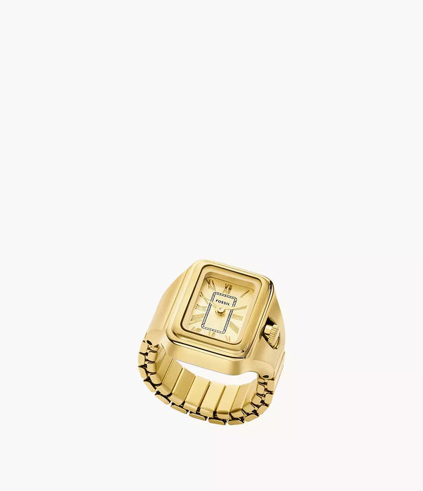 Fossil Raquel Watch Ring Gold Stainless Steel Women Watch Es5343_1