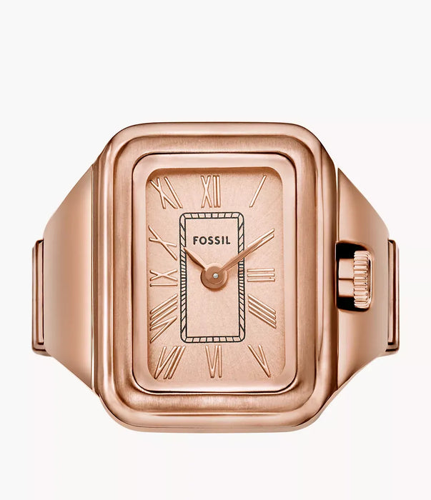 Fossil Raquel Watch Ring Rose Gold Stainless Steel Women Watch Es5345_3