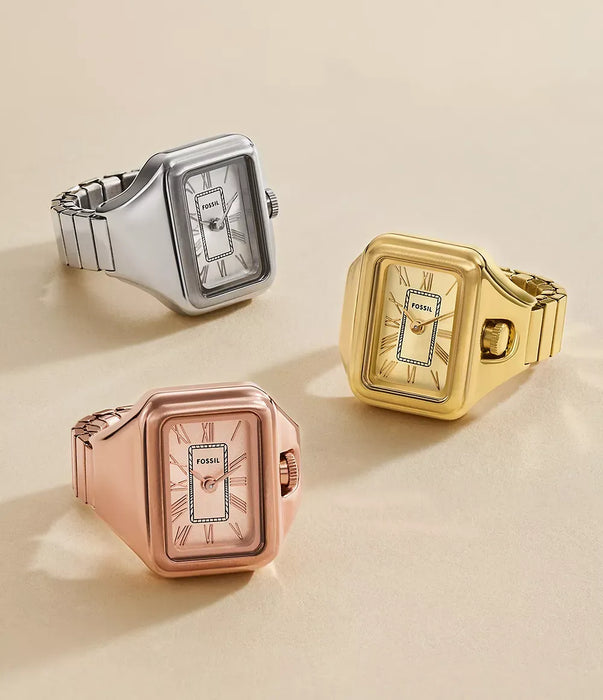 Fossil Raquel Watch Ring Rose Gold Stainless Steel Women Watch Es5345_6