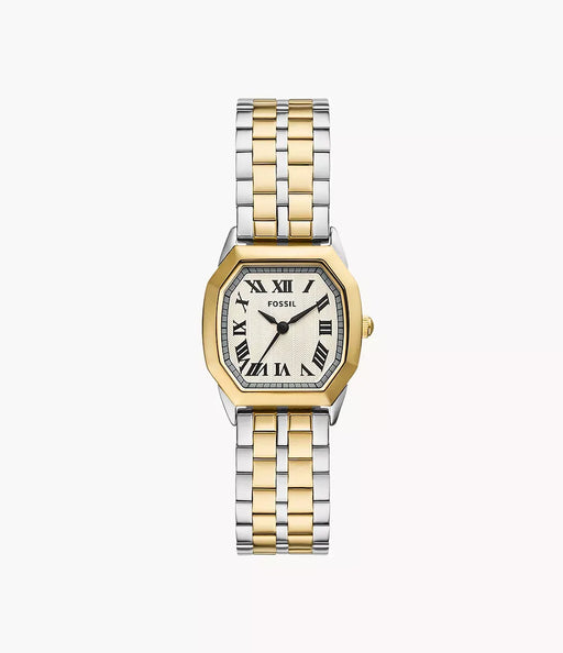 Fossil Harlow Cream Stainless Steel Women Watch Es5362_1