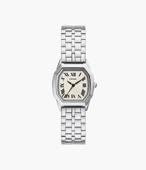 Fossil Harlow Cream Stainless Steel Women Watch Es5363_1
