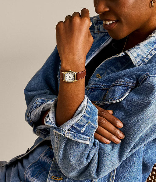 Fossil Harlow Cream Stainless Steel Women Watch Es5364_2