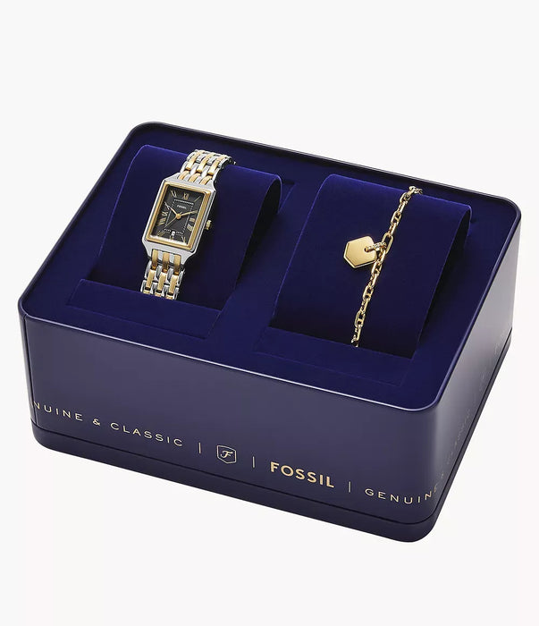 Fossil Gift Set Gray Stainless Steel Women Watch Es5376Set_6